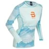 Sous-vêtement Techni. Nordique Bjorn Daehlie Mountain Wool Long Sleeve Wmn Iced Aqua