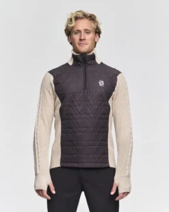 Daehlie Sweater Half Zip Comfy For Men